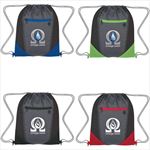 JH3092 Two-Tone Drawstring Sports Pack with Custom Imprint